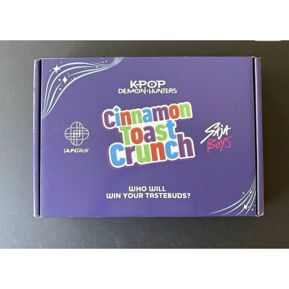 KPOP Demon Hunters Cinnamon Toast Crunch 2 Box Set Netflix Promo Limited Edition